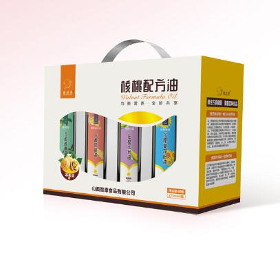 核桃配方油包装盒设计印刷